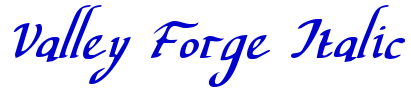Valley Forge Italic fuente